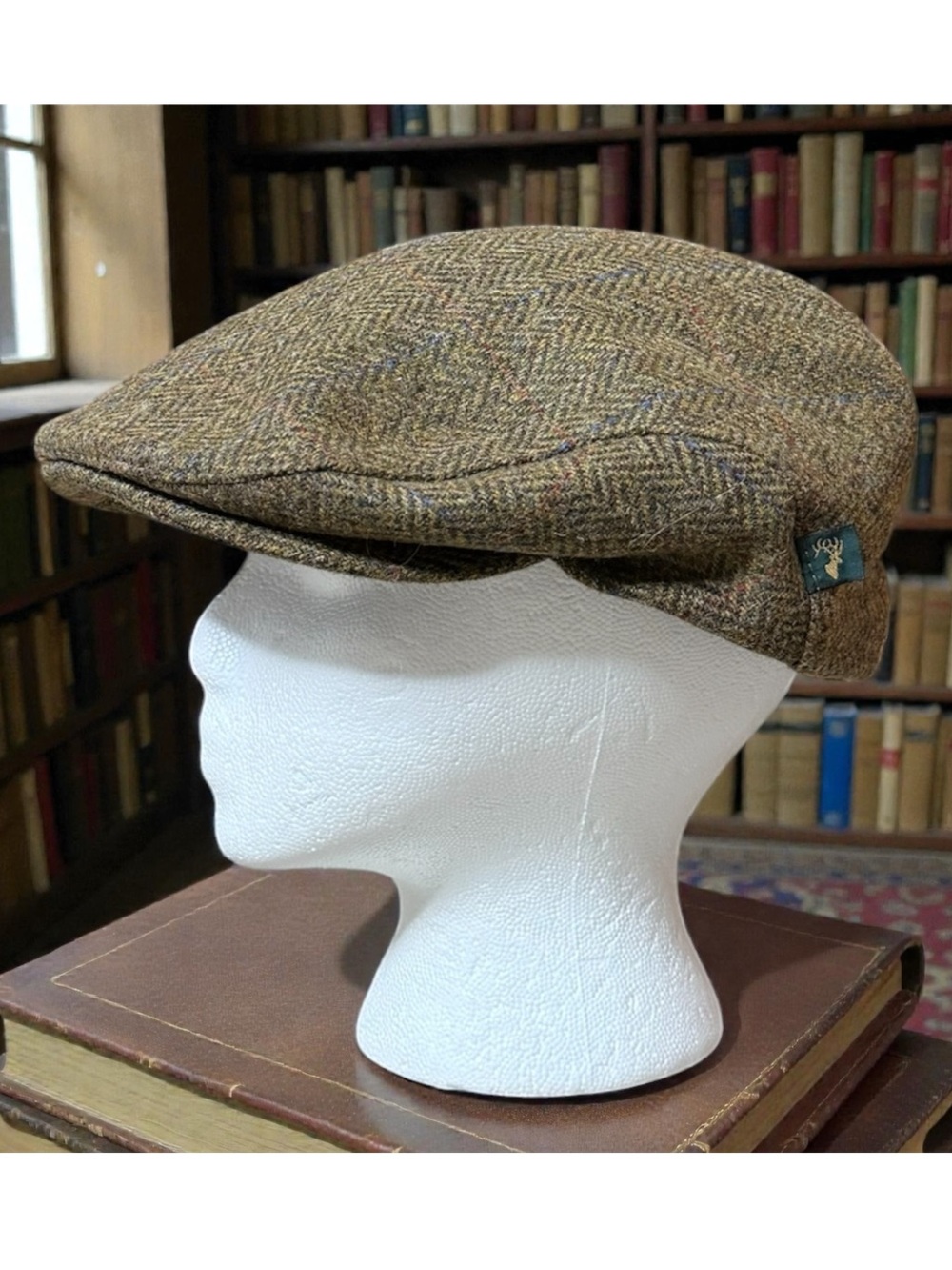 Mucros Vintage Newsboy Cap Hat Wool Cabbie Tweed Ireland Trinity XL